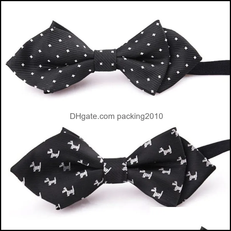 Fashion Pet Dog Bow Tie Adjustable Cat Bowtie Bowknot with Elastic Strap Pet Supplies for Medium Dogs New Year Gifts