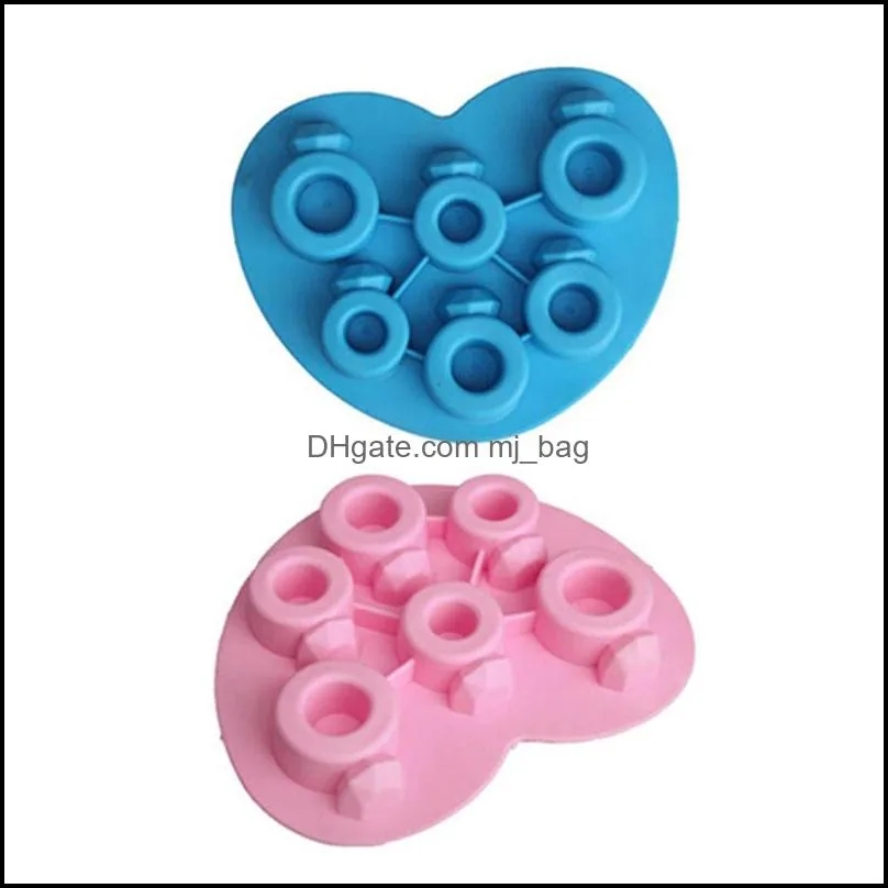 Ice Tray Diamond Love Ring Ice Cube Style Freeze Ice Cream Maker Mould Special Tool For Hot Summer