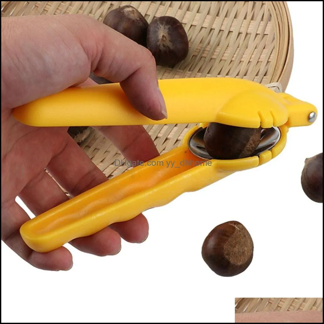 2 in 1 Quick Chestnut Clip Walnut Pliers Metal NutCracker Sheller Nut Opener Kitchen Tools Cutter Nutcracker Gadgets