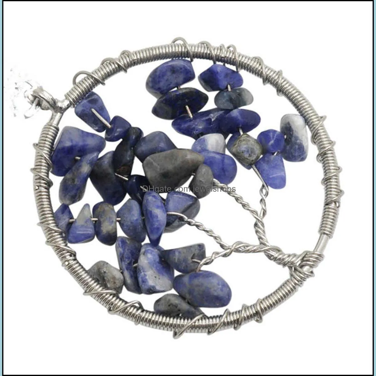 2018 natural stone gravel round shape gemstone jewelry chip stone beads semi precious stone crystal keychain pendents necklace for