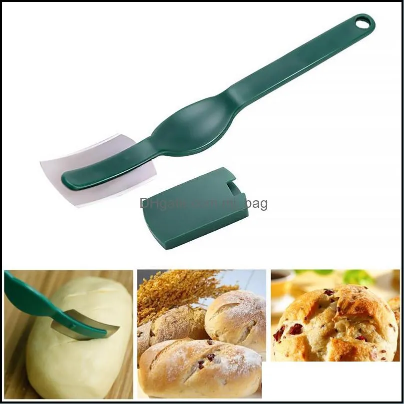 Arc Bread Knife Stainless Steel Baguette Cutting French Toas Cutter Curved Bread Knife Cutter Prestrel Bagel Bread Tools