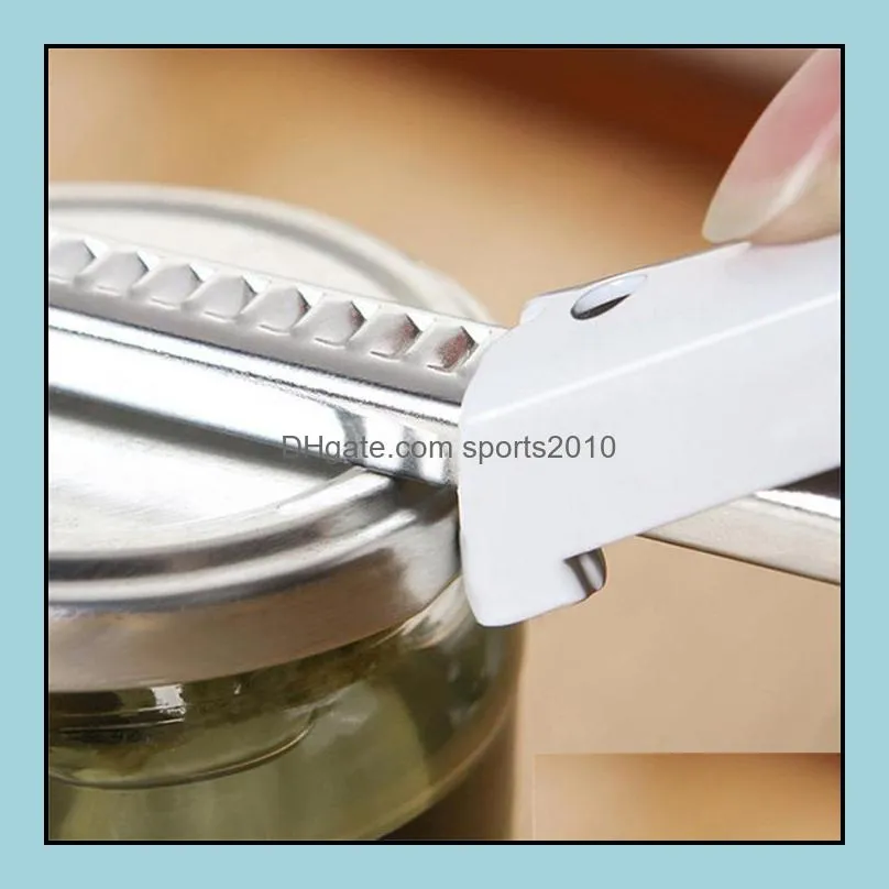 Fashion Adjustable Stainless Steel Beer Bottle Opener Multifunction Manual Can Opener for Canned Milk Kitchen Tool
