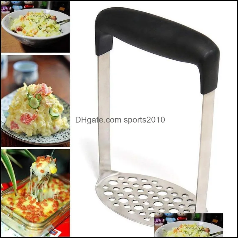 Creative Potato Masher Stainless Steel Masher Ricer For Potato Creamy Mashed Potato Vegetable Fruit Press Crusher