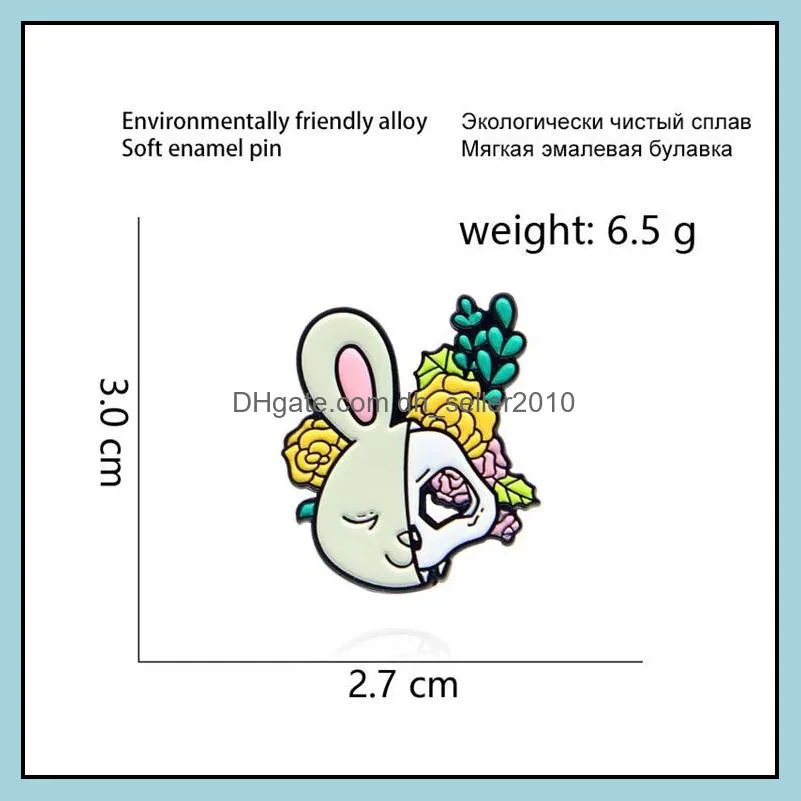 Customized Skull Crown Butterfly Witch Cat Vintage Brooch Trend Luxury Women Wholesale Jewelry Cartoon Metal Enamel Lapel Pin 6103 Q2