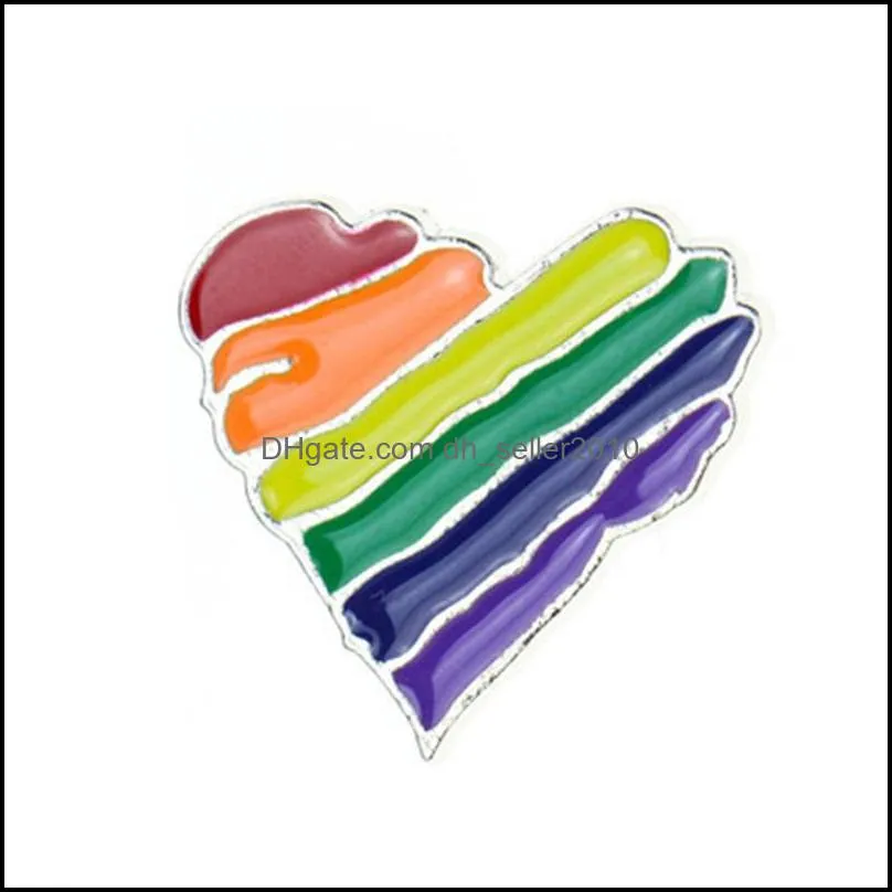 Rainbow LGBT Brooch Cartoon Heart Flag Sheep Enamel Pins Lesbians Gays Pride Badge Lover Clothes Lapel Pin Gift 1407 D3