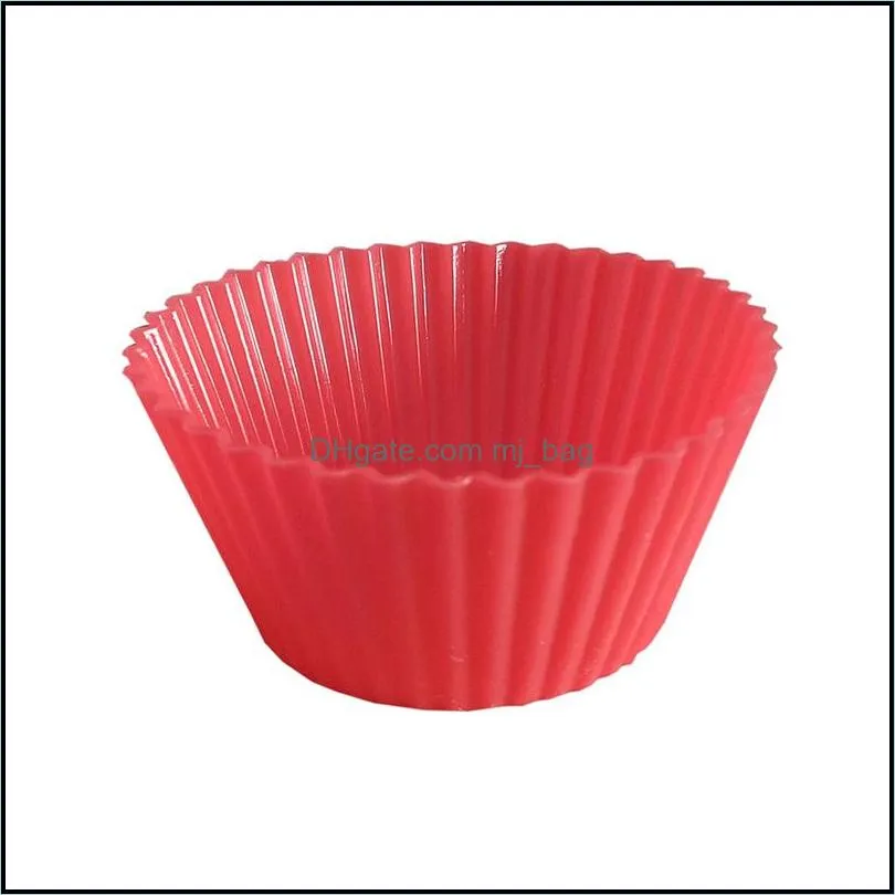 7CM cupcake silicone cake Cup molds cake muffin cases silicone chocolate molds single cupcake holder baking tools