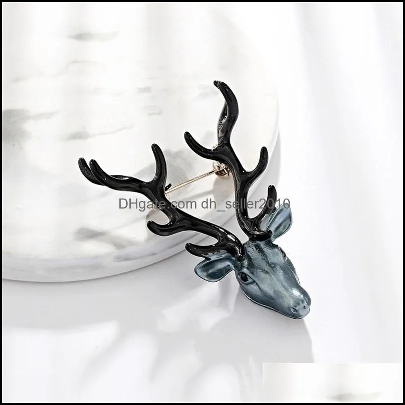 Personality Temperament Animal Brooches Pin Originality Versatile Elk Brooch Women Men Fashion Jewelry Corsage 5dr T2