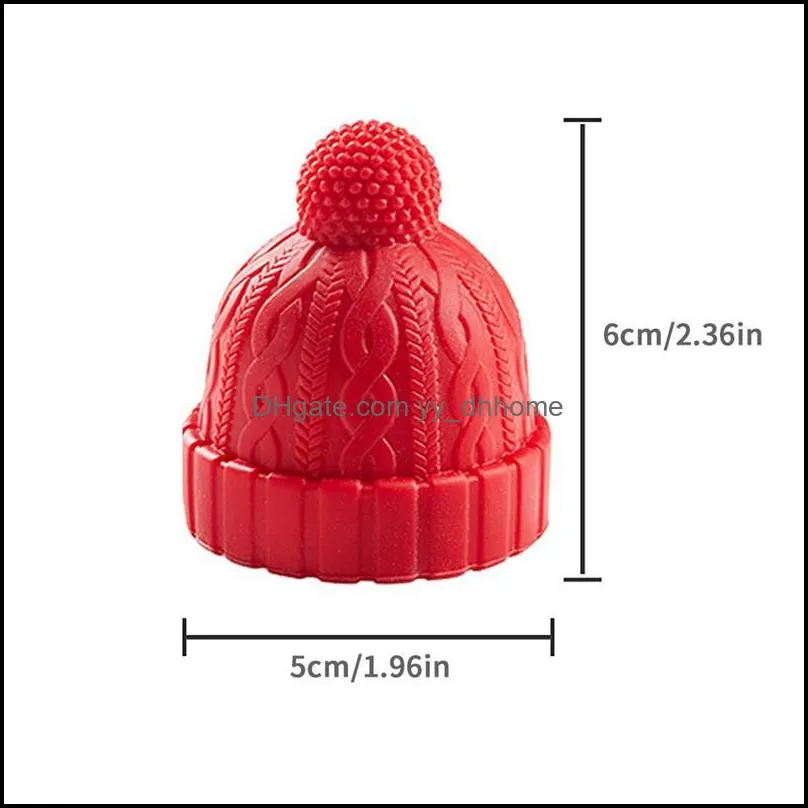 Woolen Hat Shaped Wine Stopper Woolen Cap Wine Bottle Stopper -Keeping Sealed Lid Beer Bottle Cap Silicone Preservative Stopper