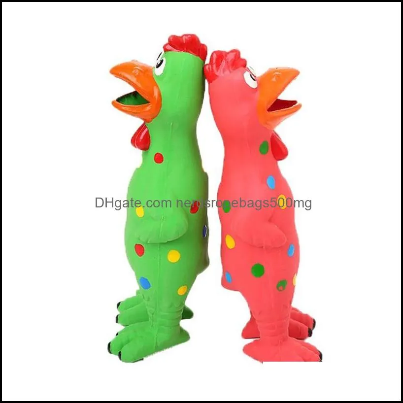 New Pet Dog Toys Training Molar Cleaning Teeth Natural Latex Chicken Sounding Toy Dog Supplies Training Toy