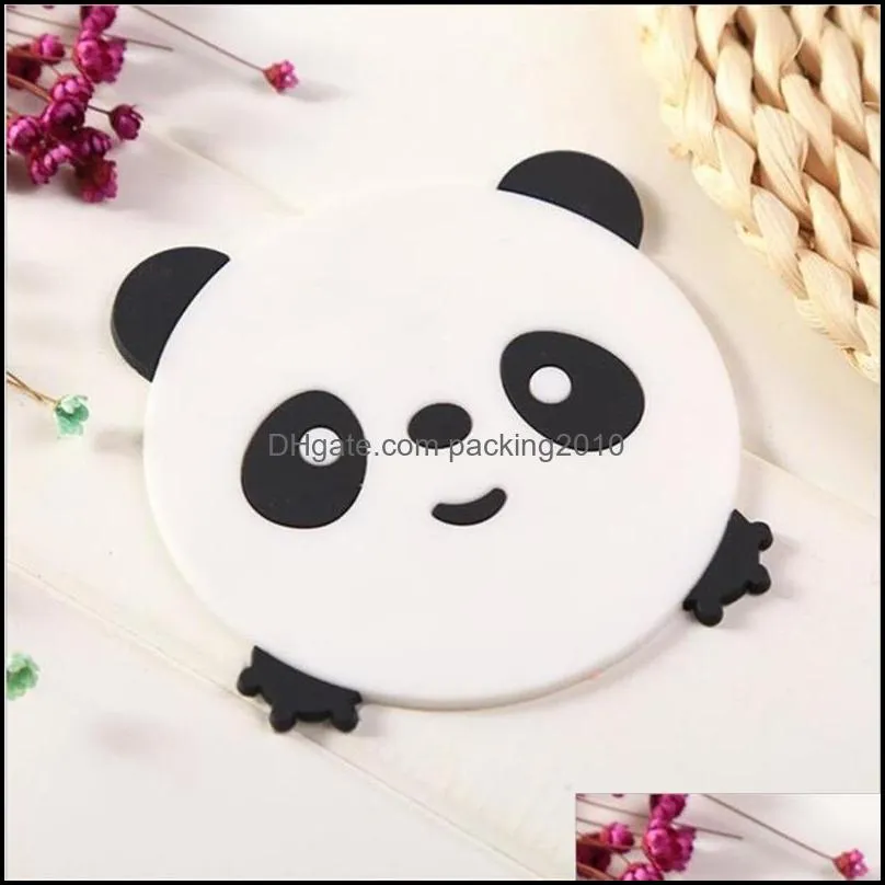 Cartoon Animal Shaped Drinking Mug Pads Water Cup Mats Bar Dining Table Placemat Coaster Kitchen Accessories