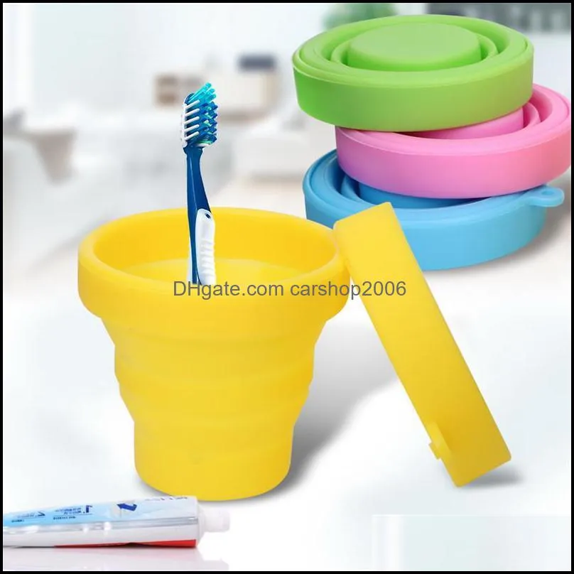Silicone Telescopic Drinking Cup Portable Collapsible Folding Cup Home Outdoor Travel Camping Office Sport Water Cups