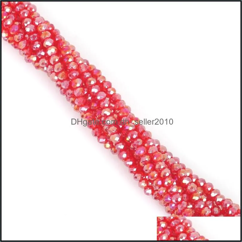 3mm about 125-130 pcs/set Rondelle Austria Crystal Beads Faceted Glass Beads Loose Spacer Beads For DIY Bracelet Jewelry Making 5643