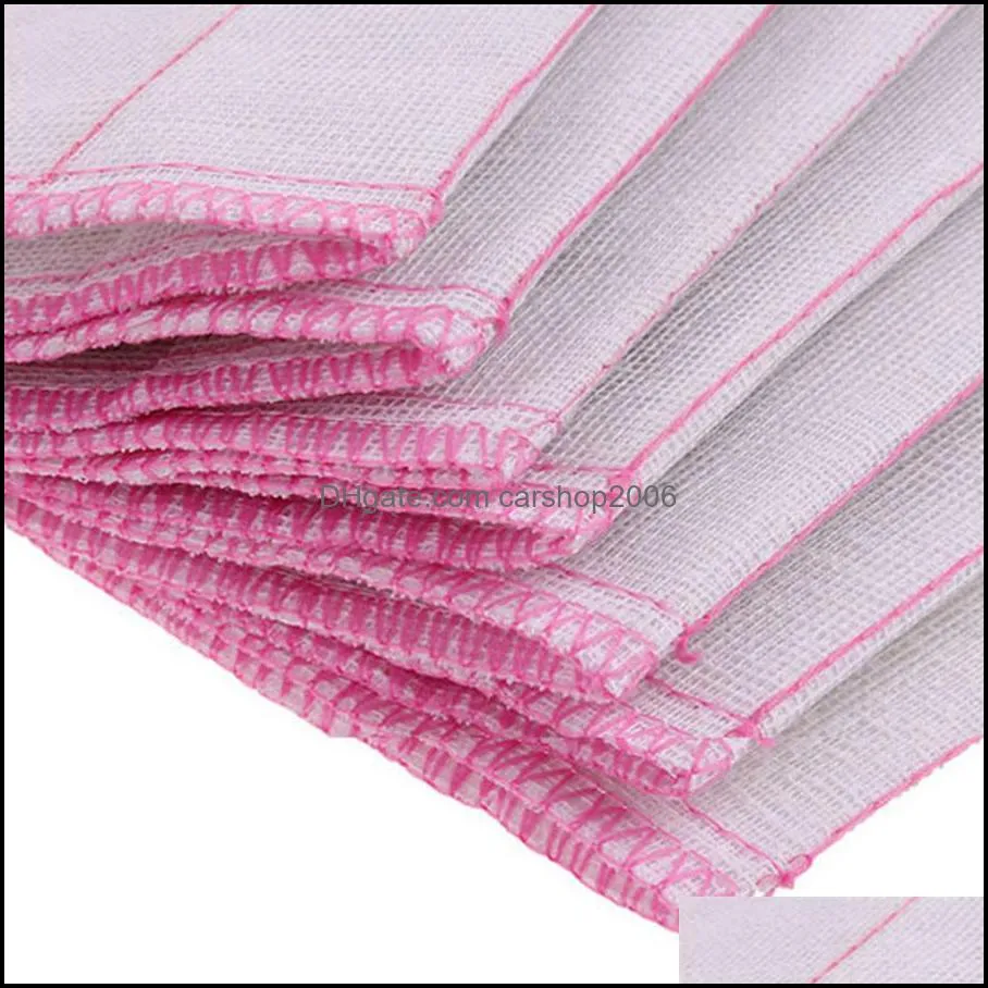 Cleaning Cloth Wash Cloths Dishcloth 5 Layer 28*28CM Home Clearning Cloth Dishcloths Kitchen Wash Cloth Dish Washcloth Drop Shipping