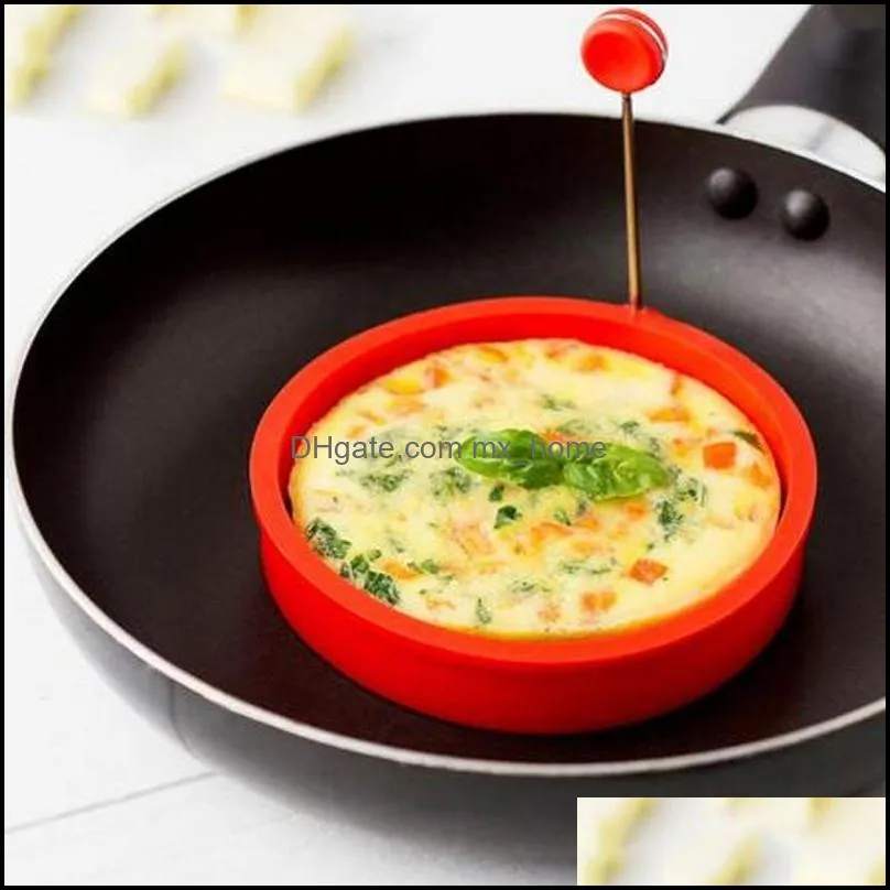 Silicone Round Fried Egg Pancake Ring Omelette Egg Mould for Cooking Breakfast Oven Kitchen Mold Nonstick Kitchen Accessories