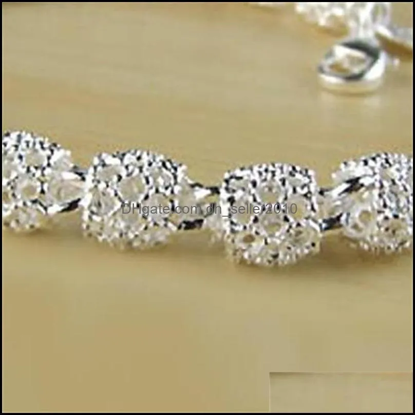 Silver Creative Fashion Bracelet for Women Wedding Couple Simple Geometric Paert Jewelry Prevent Allergy 678 Z2