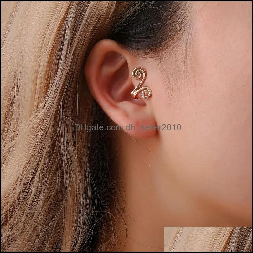 Fashion Ear Cuff Earring For Women Without Piercing Cartilage Puck Rock Vintage Ear Clip Girls Jewelry Gifts 1 4hq H1