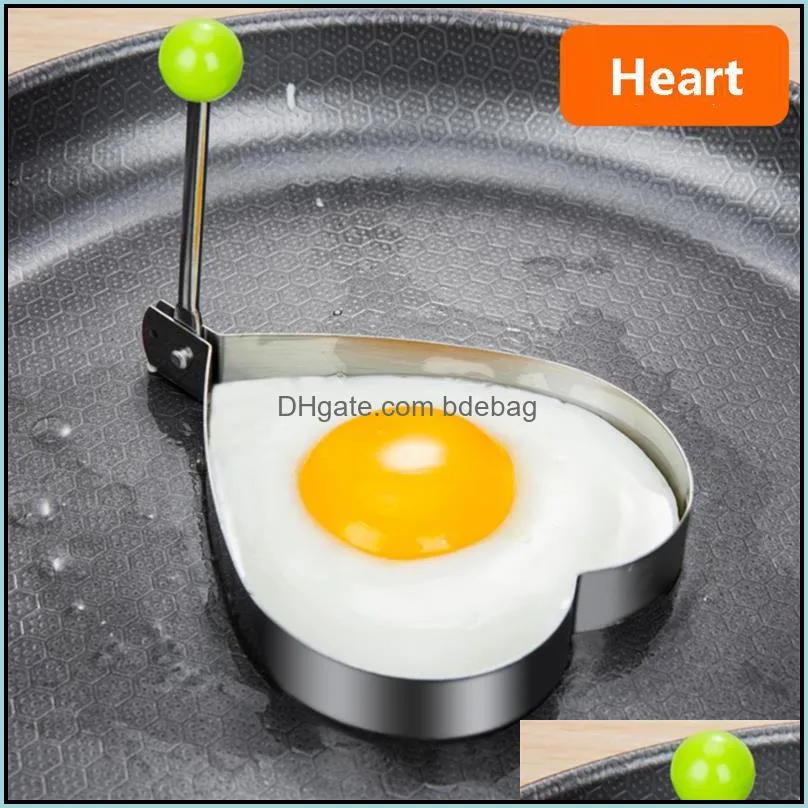 5 Style Stainless Steel Fried Egg Shaper Mould Omelette Decoration Frying Egg Pancake Cooking Tools Kitchen Accessories Tools