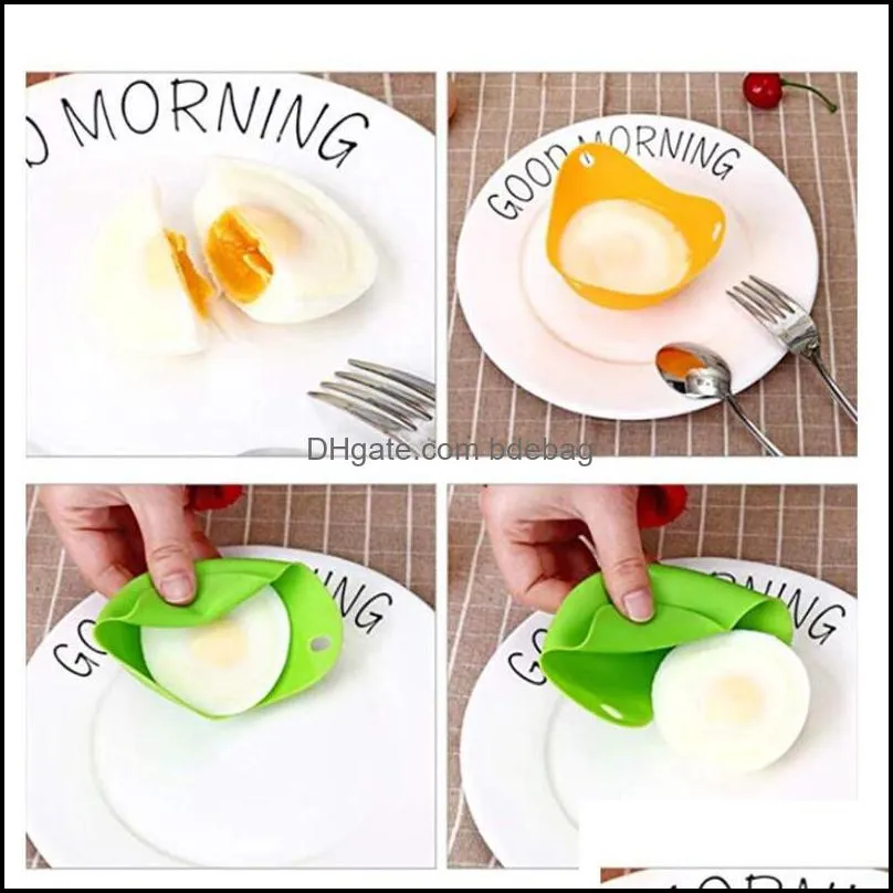 Silicone Egg Poacher Poaching Pods Pan Mould Egg Mold Bowl Rings Cooker Boiler Kitchen Cooking Tool Accessories Gadget
