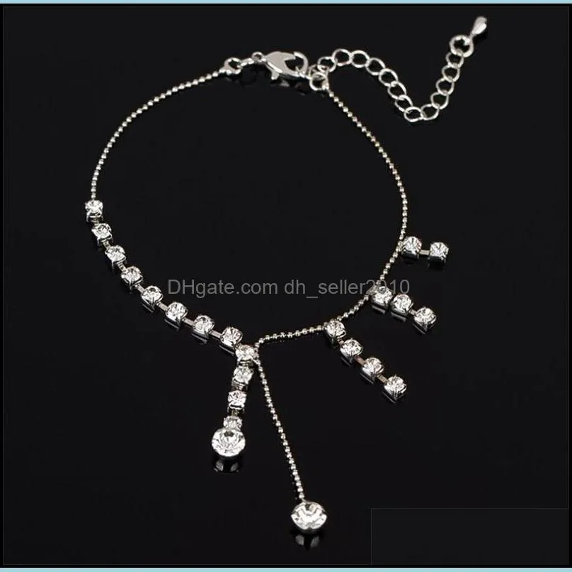 Accessories sparkling hot-selling claw chain cool drop tassel anklets female 287 J2