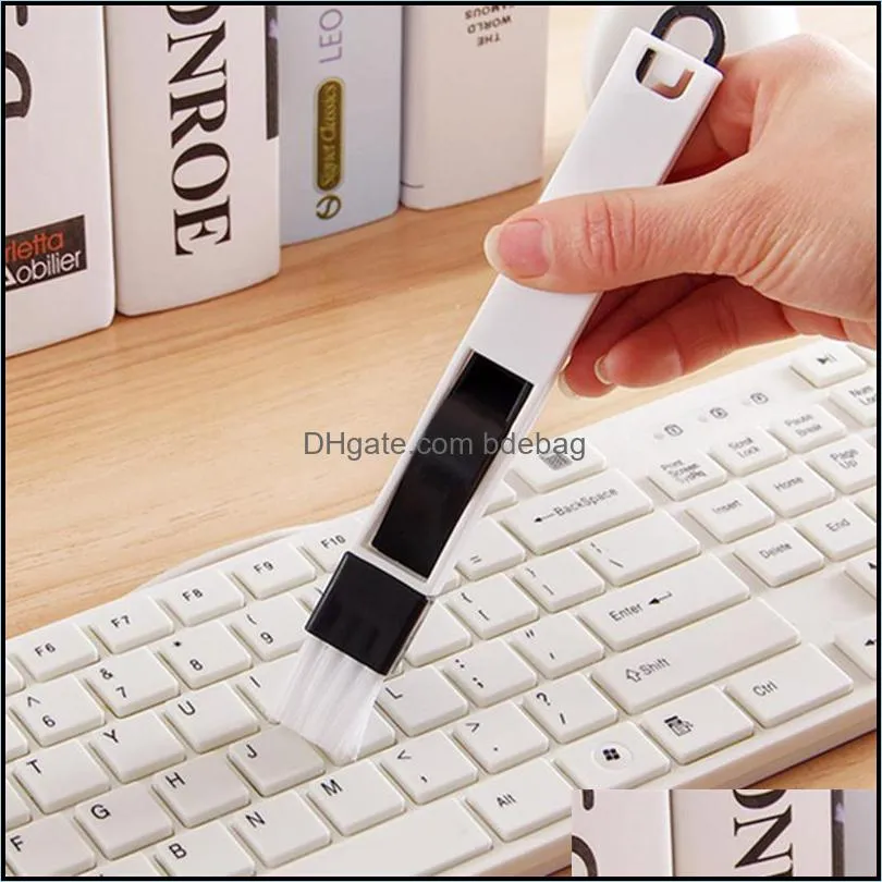 Multifunctional Computer Window Crevice Cleaning Brush Window Groove Keyboard Nook Dust Shovel Window Track Cleaning Tool