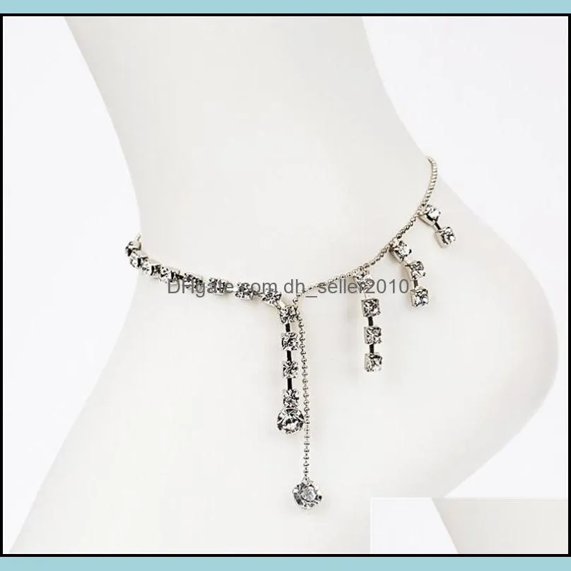 Accessories sparkling hot-selling claw chain cool drop tassel anklets female 287 J2