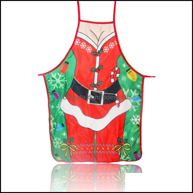 Christmas Decorations Santa Claus Home Decor Christmas Apron Xmas Decor Noel Navidad 2020 New Year Christmas Gift 50*70cm