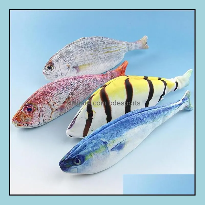 Super Imitation Sea Fish Pencil Case Kids Statonery Pencilcase Pen Bag Novelty Gifts Creative Fabric Pen Case School Supplies