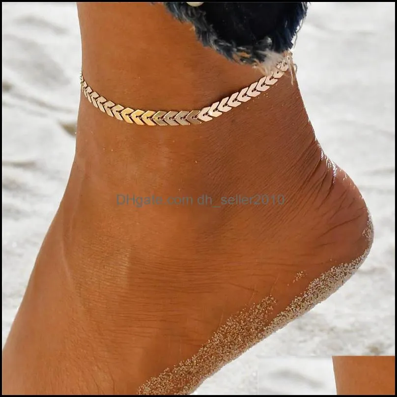 New 3pcs/set Anklets for Women Foot Accessories Summer Beach Barefoot Sandals Bracelet ankle on the leg Female Ankle 234 T2