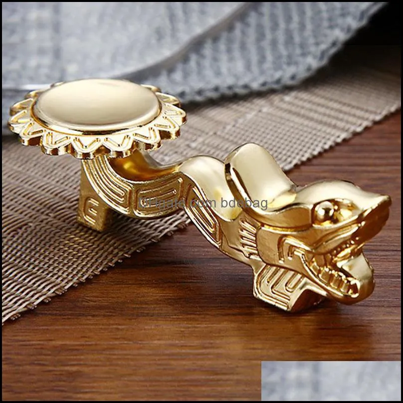 Zinc Alloy Dragon Shape Chopsticks Holder Silver Gold Rest Stand Craft Chopsticks Rack Frame Table Decoration Kitchen Tools