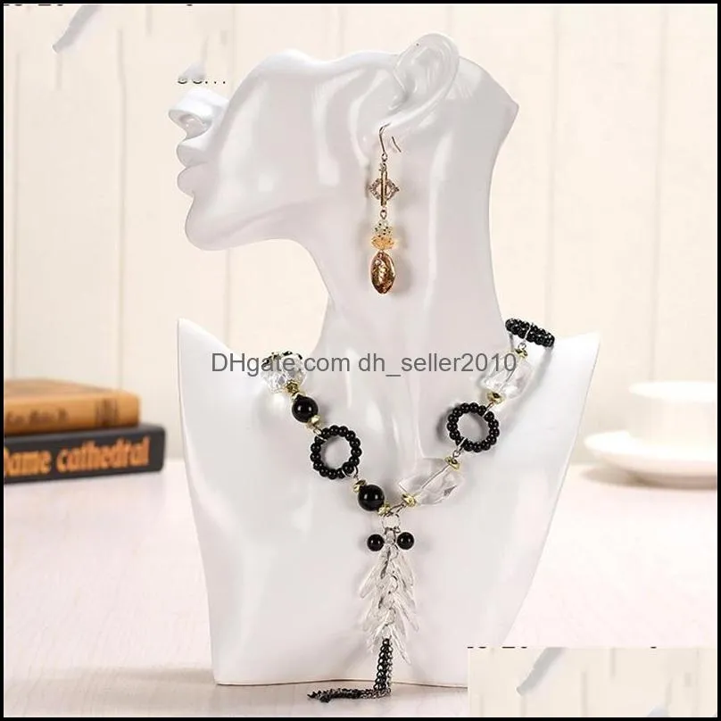 Bedroom Organizer Decoration Home Store Show Shelf Jewelry Stand Display Stand Necklace Earring Chain Holder Resin Mannequin Rack 1190