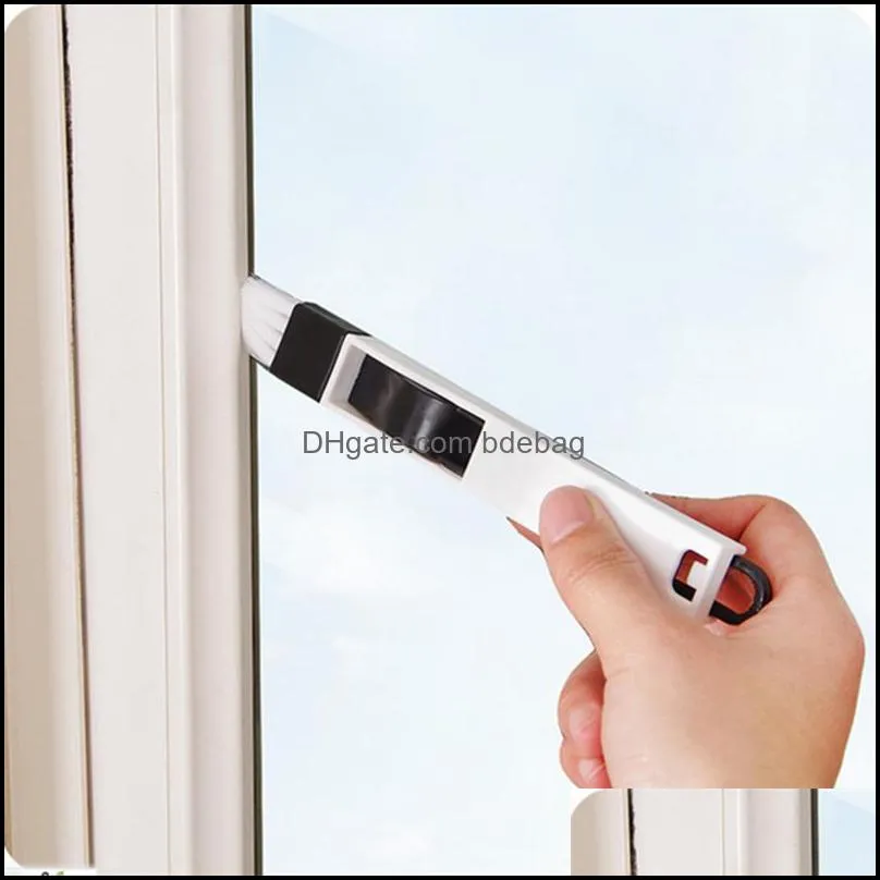Multifunctional Computer Window Crevice Cleaning Brush Window Groove Keyboard Nook Dust Shovel Window Track Cleaning Tool