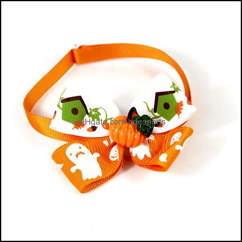 Pet Dog Cat Necklace Adjustable Strap Cat Dog Collar Accessories Halloween Pet Bow Tie Puppy Bow Ties Dog Pet Supplies