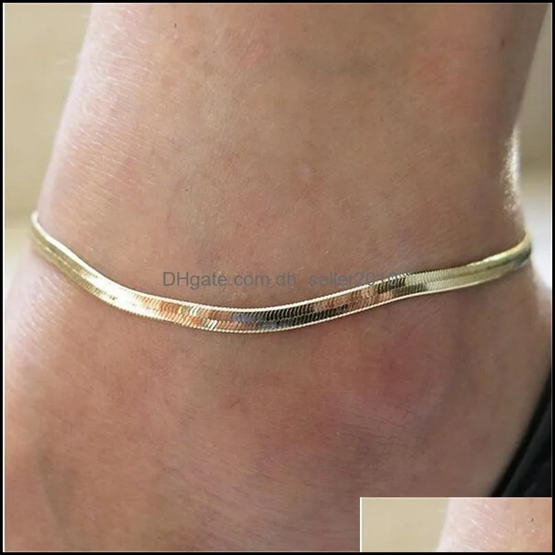 Metal Snake Chain Anklet Fashion Accessories Temperament Fish Scales Female Anklets Jewelry Ornaments 0 99rb K2B