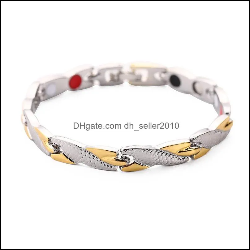men titanium steel gold bracelet dragon 7mm wide exquisite bracelets wholesale