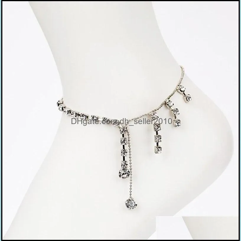 Accessories sparkling hot-selling claw chain cool drop tassel anklets female 287 J2