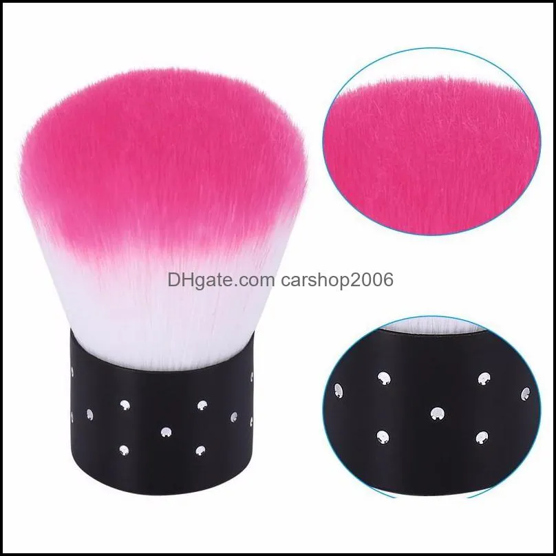 Soft Nail Cleaning Brush Tools File Nail Art Care Manicure Pedicure Soft Remove Dust Small Angle Clean Mushroom Brush