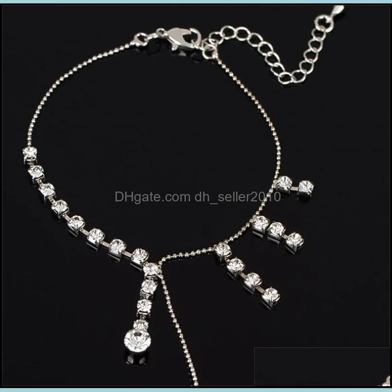 Accessories sparkling hot-selling claw chain cool drop tassel anklets female 287 J2