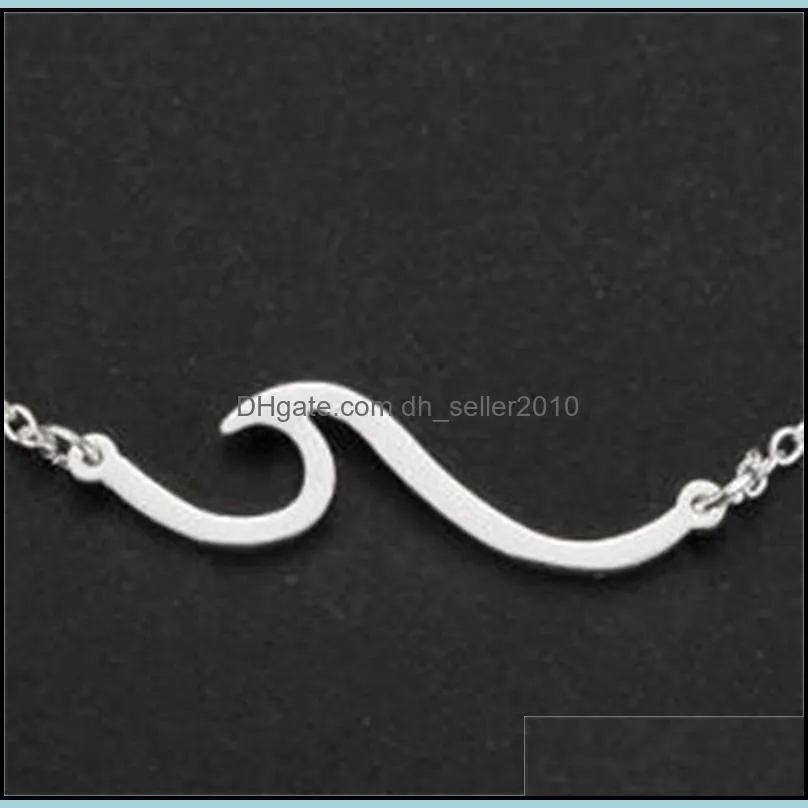 20pcs/lot NEW Women silver Wave Charms Chain Ankle Anklet Bracelet Barefoot Sandal Beach Foot Jewelry 509 T2