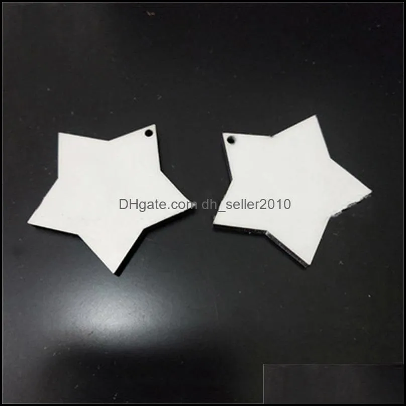 Sublimation Blank Charm Earrings Woodiness Earring Density Board Jewelry Various Styles Are Optional Woman 3bd Y2