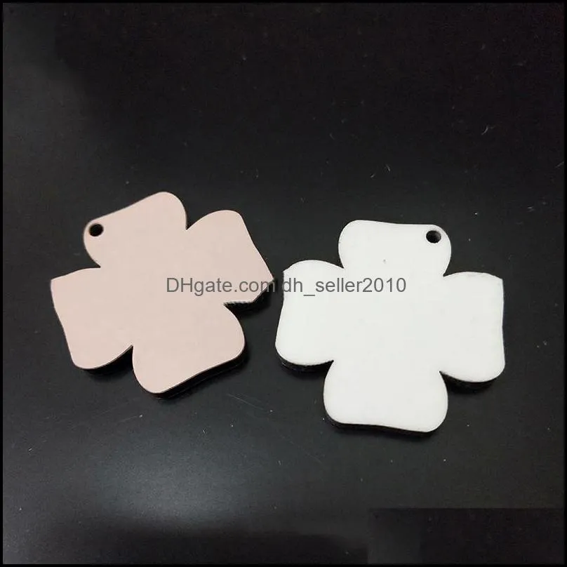 Sublimation Blank Charm Earrings Woodiness Earring Density Board Jewelry Various Styles Are Optional Woman 3bd Y2