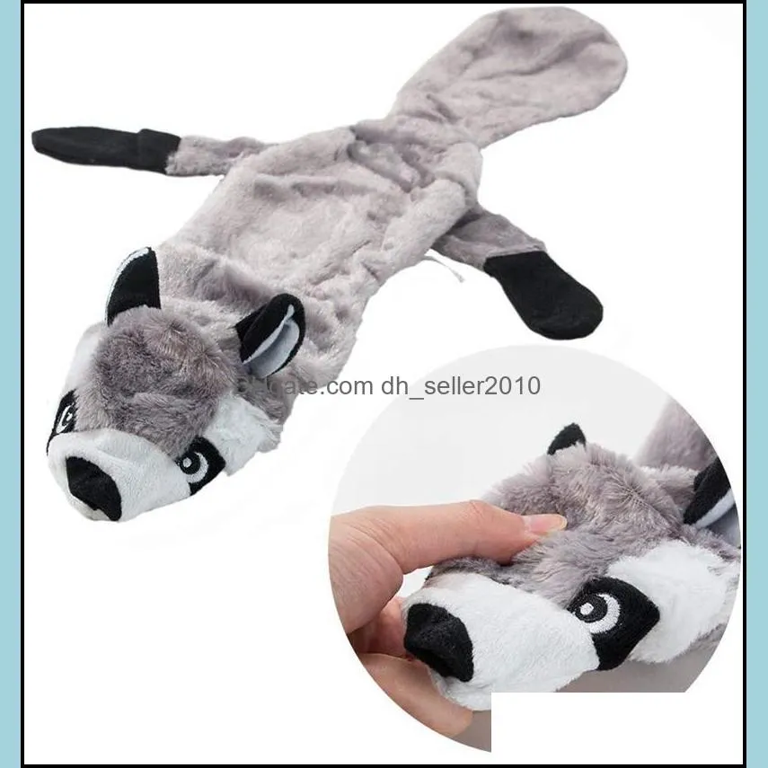 Pet toys Cute Pet Dog Cat Plush Squeak Sound Dog Toys Funny Polar Durability Chew Toy Suitable for All Pets