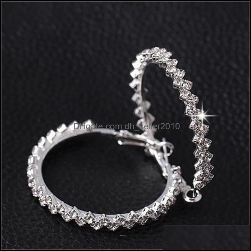 Earrings Hoop Exquisite fashion jewelry Diamond Earring Wedding/Engagement Round Drop Earrings Hanging 925 Sterling Silver Earrings 951