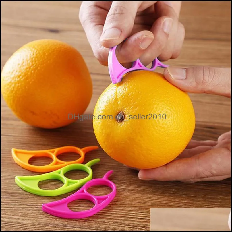 Plastic Orange Peelers Zesters Lemon Grapefruit Fruit Slicer Opener Cutter Quickly Stripping Kitchen Tool Kitchen Gadgets