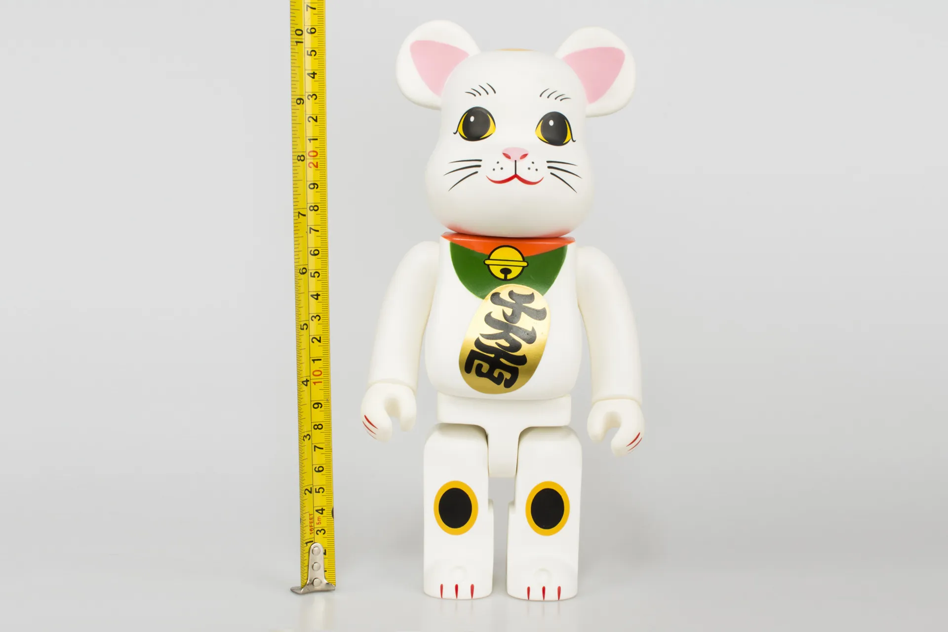New 400% Bearbrick Action & Toy Figures 28cm Good Luck Lucky Cat Limited Collection Fashion Accessories Medicom Toys