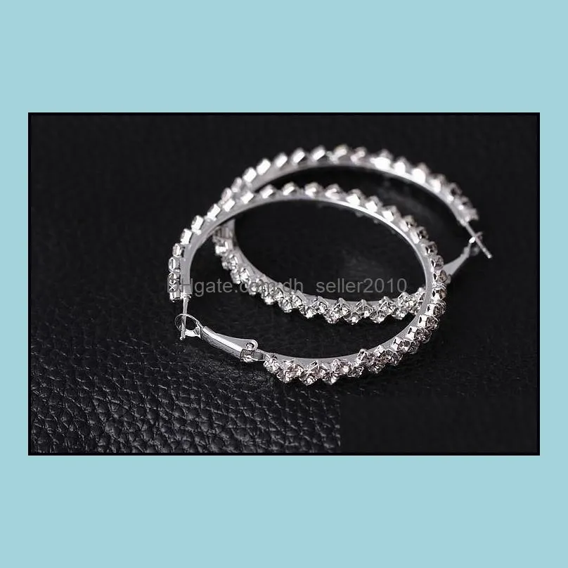 Earrings Hoop Exquisite fashion jewelry Diamond Earring Wedding/Engagement Round Drop Earrings Hanging 925 Sterling Silver Earrings 712