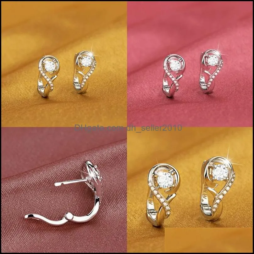 Zircon Statement Earrings Hoop Musical Note Fashion Ear Clasp Alloy Women Ears Pendants Jewelry Accessories Korean 3 2cc N2