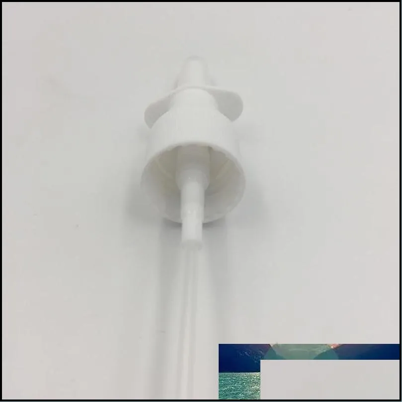 Free Shipping 100pcs/lot Medical Plastic Fine Mist Nasal Spray Pumps Nose Pump White Nasal Sprayer Pump 18/410