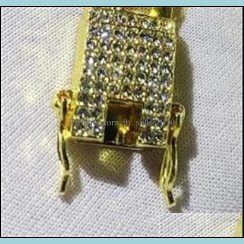tennis fashionable iced out fashion bracelets high gold cuban link chain  bracelet hip hop jewelry 125 t2