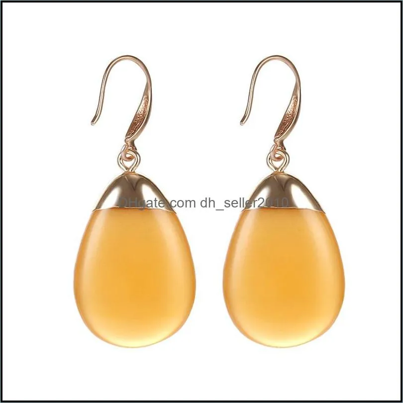trendy cute resin earrings for women colorful dangle chandelier copper oval drop earring candy color kids gifts