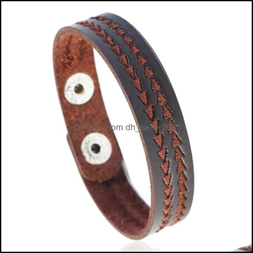 men jewelry bracelet punk braided bracelet clasp wrist fashion accesories woman man band leather charm bracelet 53 k2